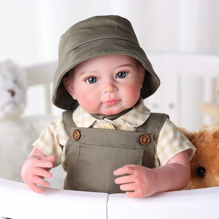 Babeside Quiet Reborn Baby Jamie 20'' Little Infant Boy Companion For Inner Safety