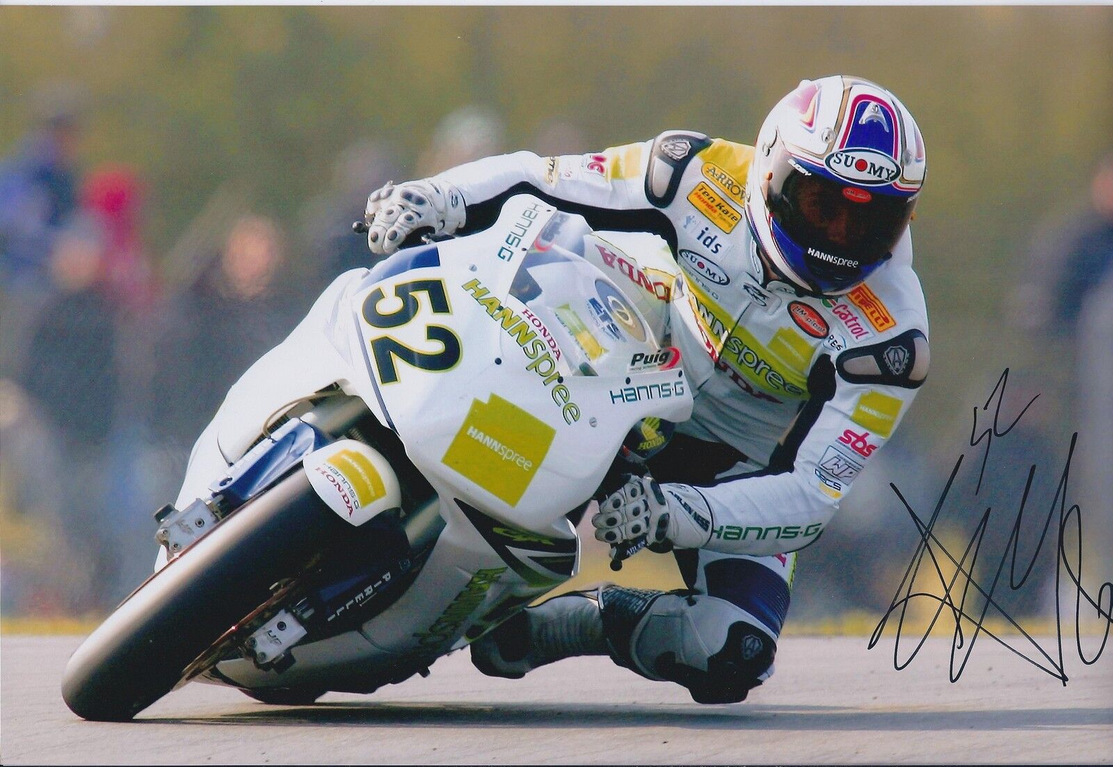 James Toseland SIGNED Hannspree 52 Superbike Champion 12x8 Photo Poster painting AFTAL COA