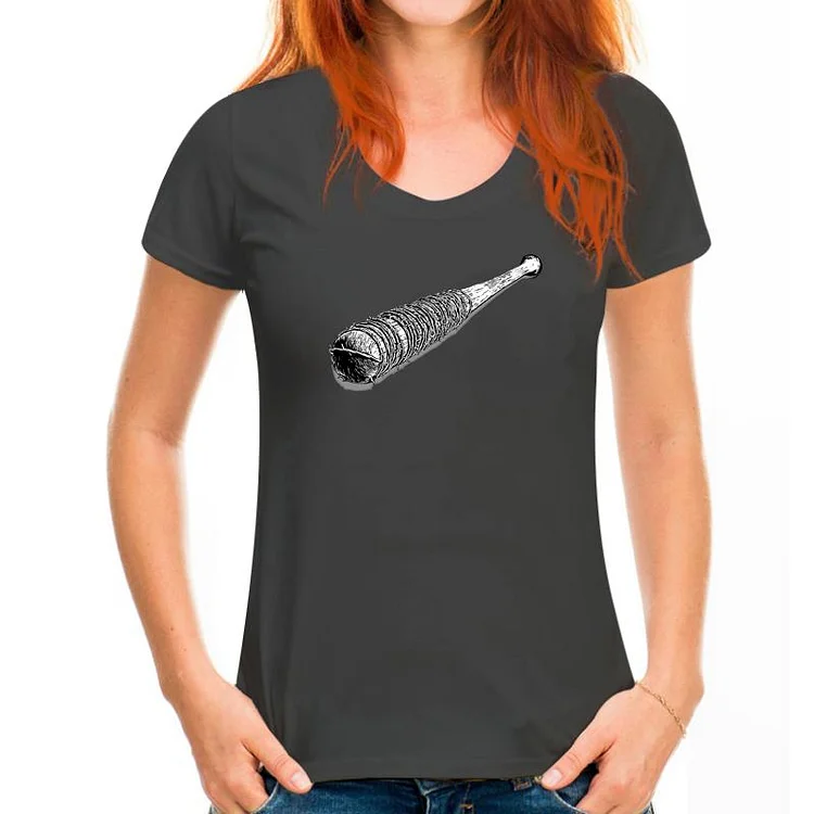 Lucille 2022 3D Baseball Bat Printed Men T-Shirt Vintage Black Grey T Shirt Students Cool Tops Walking Dead Clothing