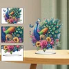 (US Only)Acrylic 2D Flat Print DIY Peacock Diamond Painting Art Tabletop Decorations