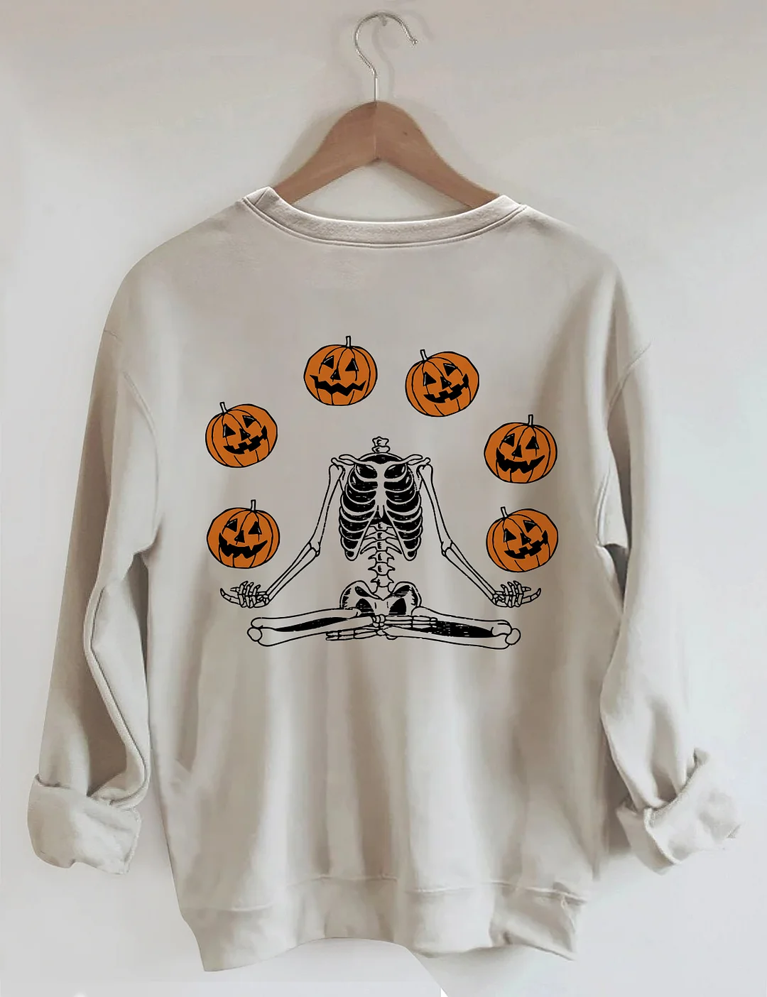 Pumpkin Skeleton Halloween Sweatshirt
