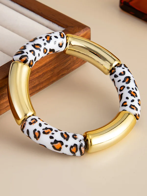 Contrast Color Geometric Bracelet Accessories