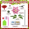 8pcs Flower Shape DIY Diamond Painting 3D Composite XMAS Floral Decorative Set