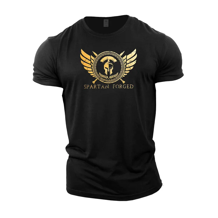 Spartans T-Shirt Men Tops Graphic O-Neck Oversized T-Shirt at Hiphopee