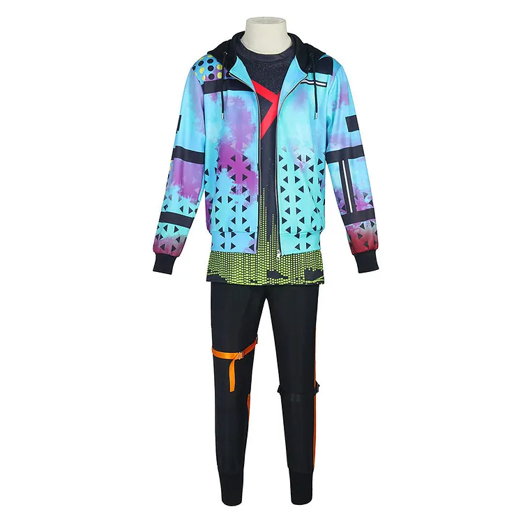 Dead By Daylight Jake Park Blue Set Outfits Cosplay Costume Halloween Carnival Suit
