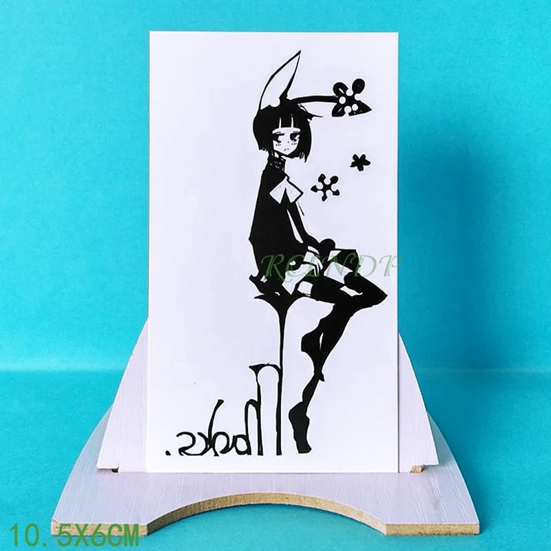 Waterproof Temporary Tattoo lovely Anime tatto stickers flash tatoo fake tattoos for girl women lady kid