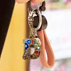 1Pcs 24 Alphabet D-DIY Diamond Painting KeyChain