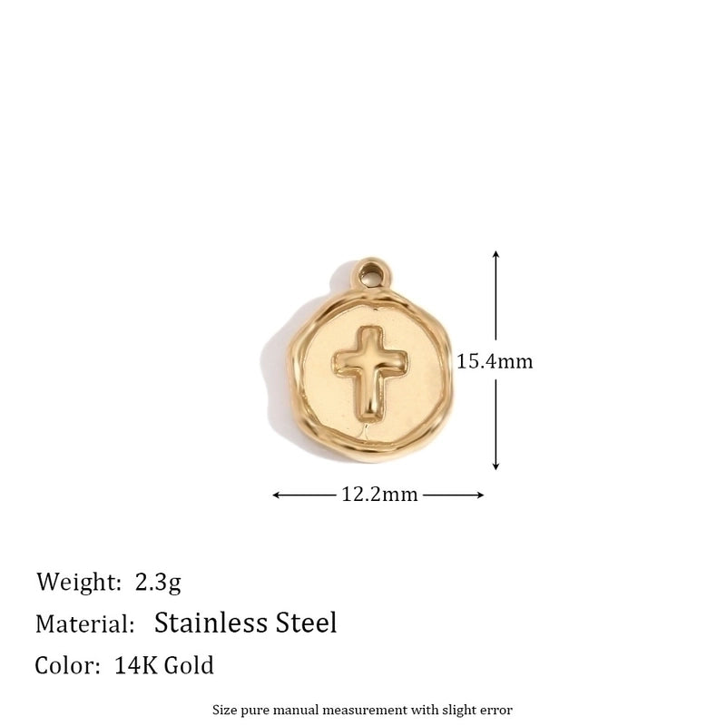 1 Piece 304 Stainless Steel 14K Gold Plated Geometric Jewelry Accessories Pendant