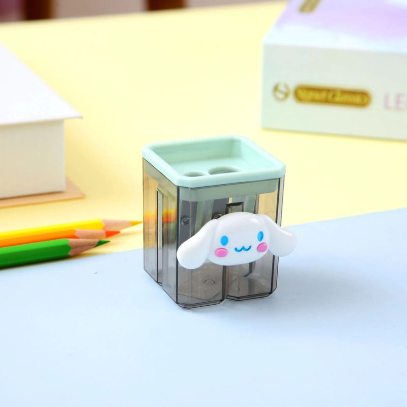 Double Hole Pencil Sharpener/children’s Cute Cartoon Pencil Sharpener Primary School Students Creative Stationery Multifunctional Pencil Sharpener