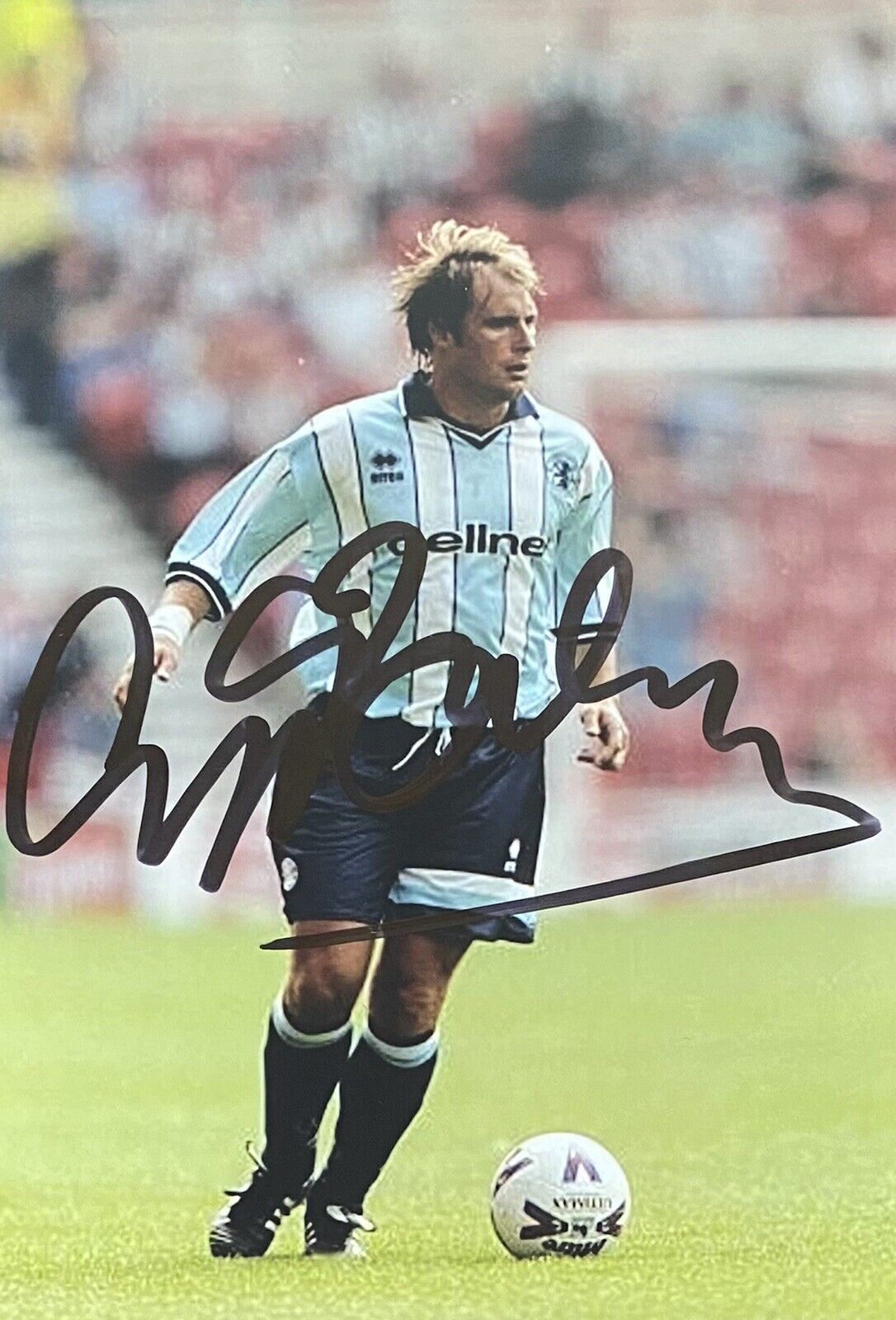 Clayton Blackmore Genuine Hand Signed Middlesbrough 6X4 Photo Poster painting