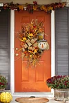 🎃Fall Halloween 49% OFF🔥Scarecrow Fall Wreath for Front Door-mysite-Adracos