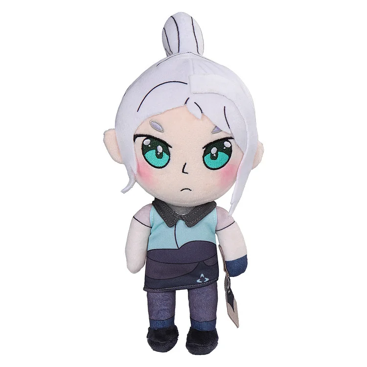 Valorant Jett Cosplay Plush Toys Cartoon Soft Stuffed Dolls Mascot Birthday Xmas Gift