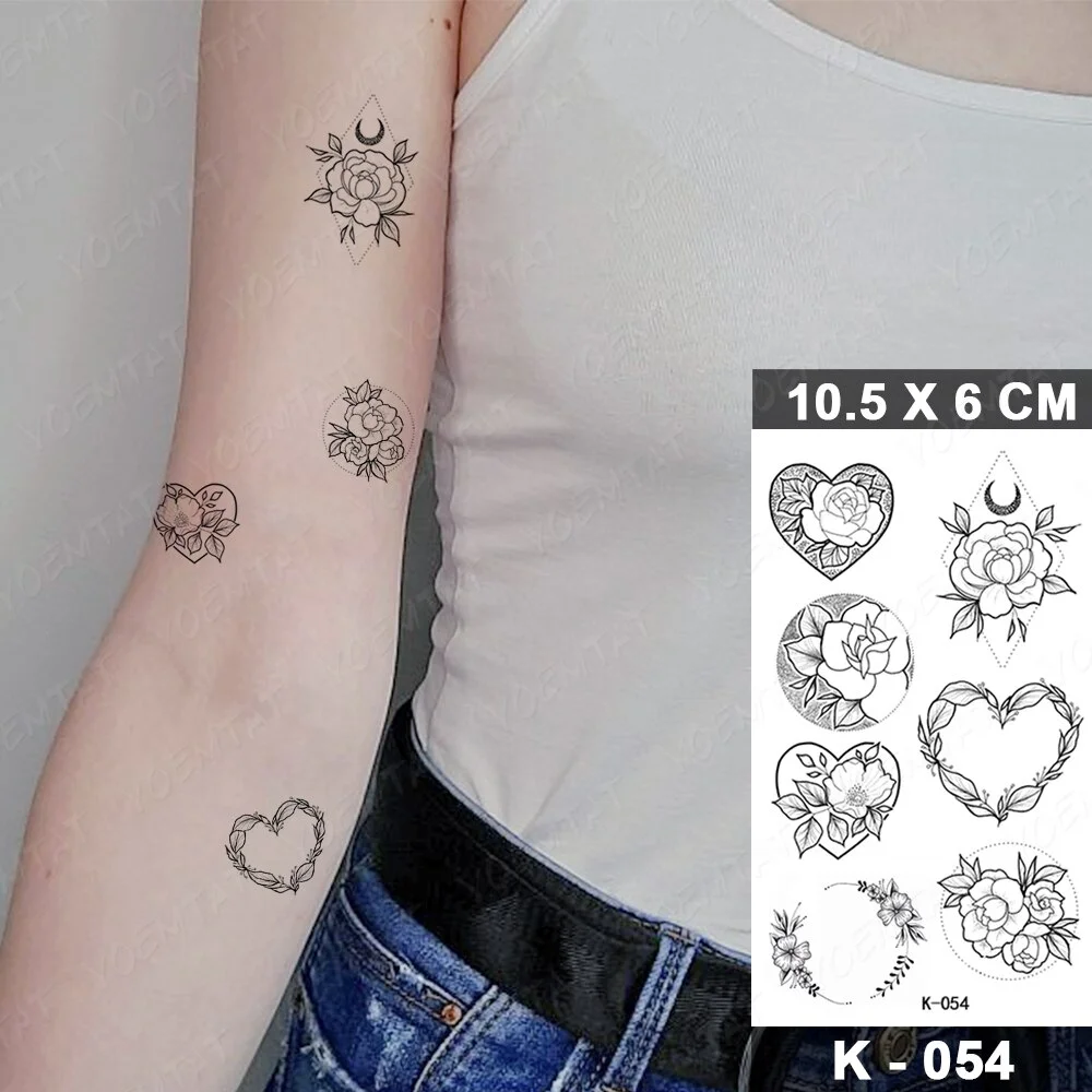 Sdrawing Temporary Tattoo Sticker Old School Flash Tatoo Dark Snake Scorpion Arm Wrist Fake Tatto For Body Art Women Men