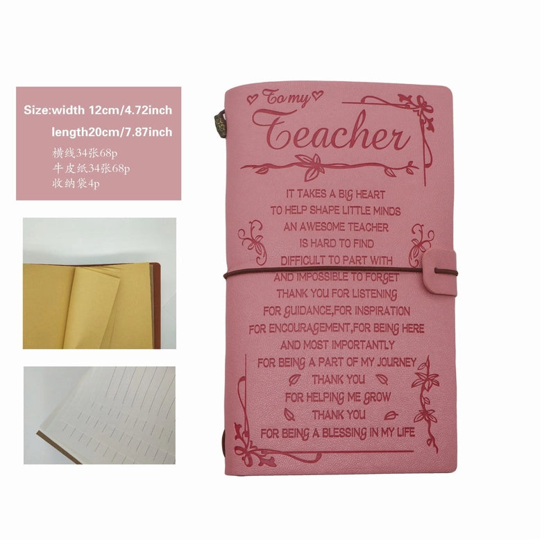 Creative Letter Imitation Leather Stationery Travel Journal Book Notebook