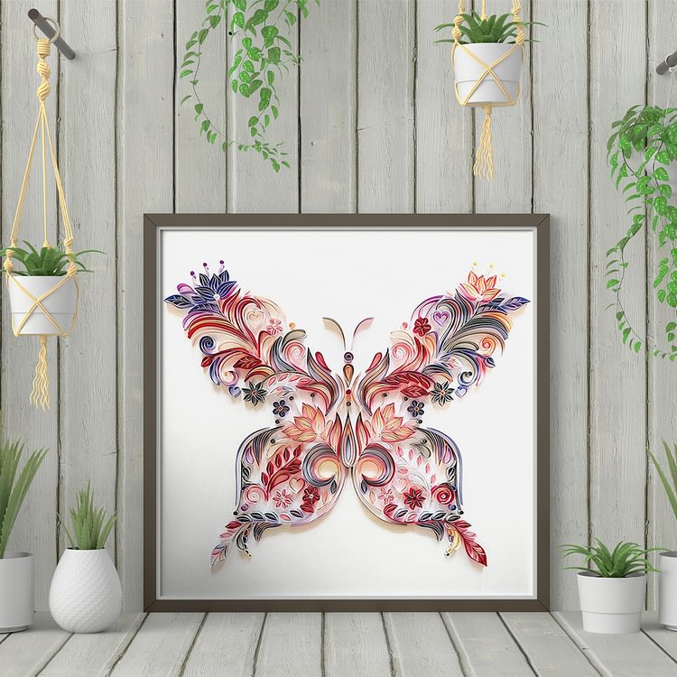 Paper Filigree painting Kit - Butterfly