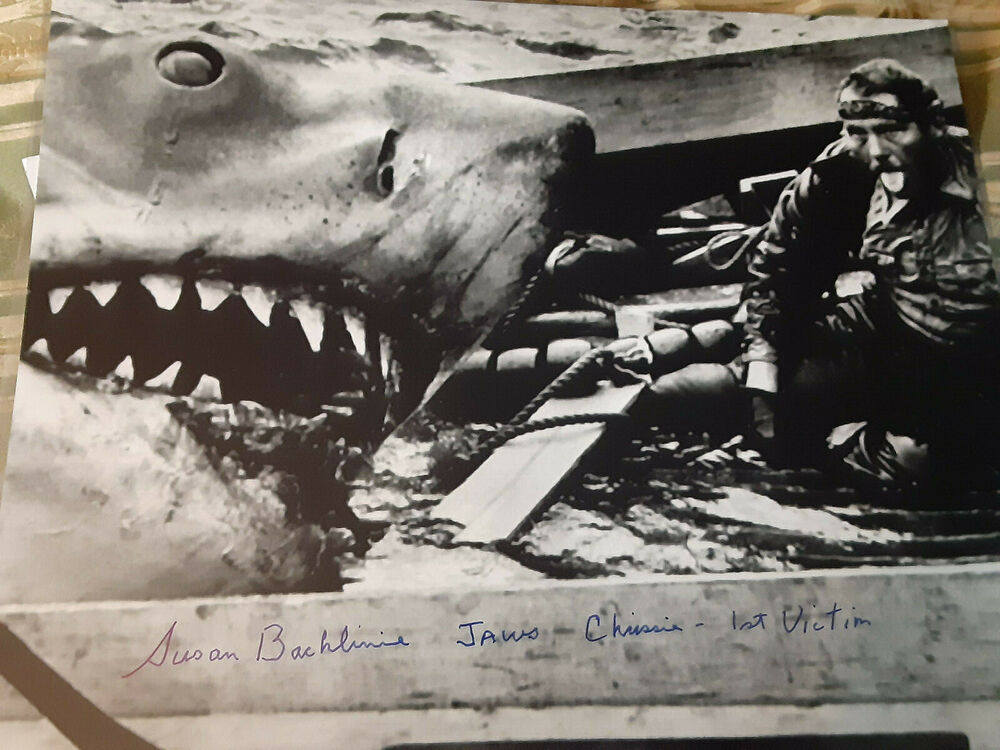 JAWS 1st Victim autographed 16x20 Photo Poster painting  JAWS Eating Quint