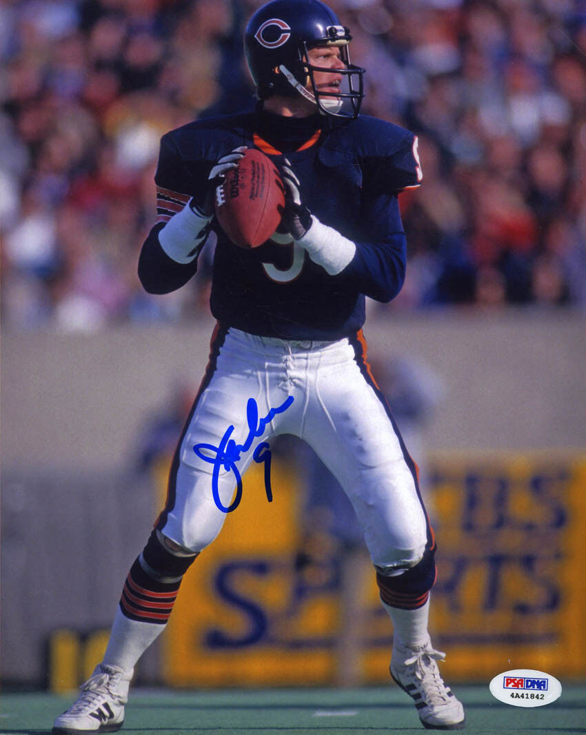 Jim McMahon SIGNED 8x10 Photo Poster painting + 9 Chicago Bears ITP PSA/DNA AUTOGRAPHED RARE