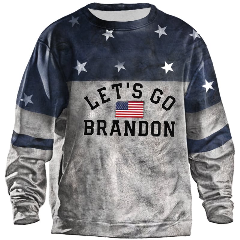 Men's Let's Go Brandon Outdoor Retro Sweatshirt-Compassnice®
