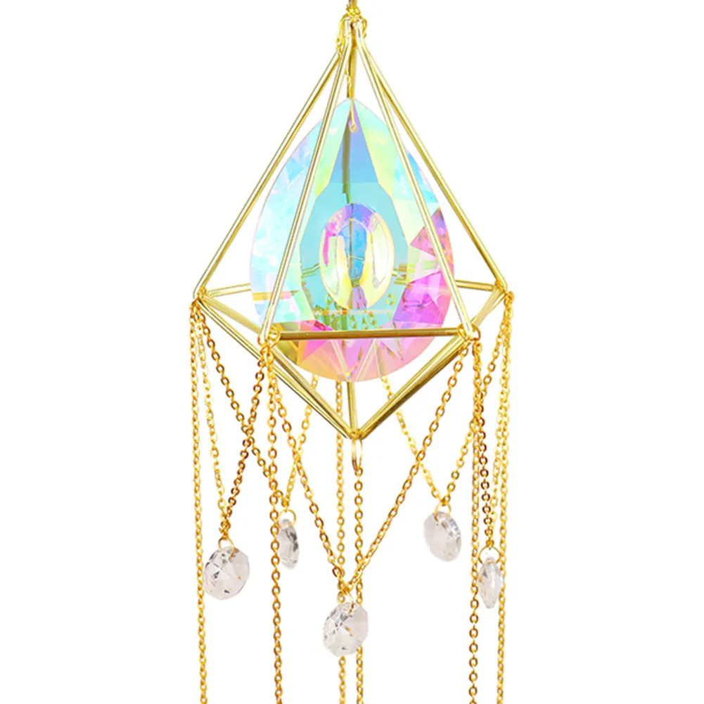Crystal  Pipa Hanging Metal Pendant Home Garden Car Decoration