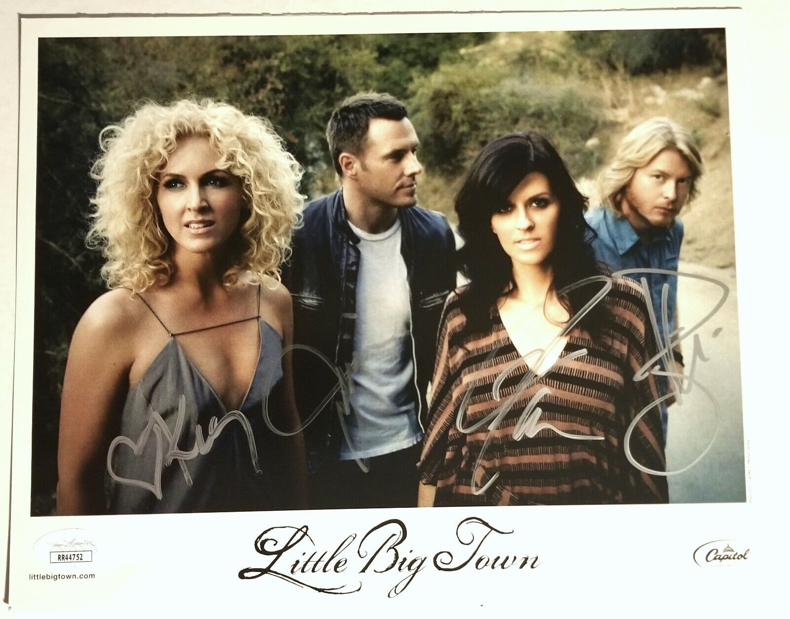 Little Big Town REAL hand SIGNED Promo Photo Poster painting JSA COA Autographed Country Band