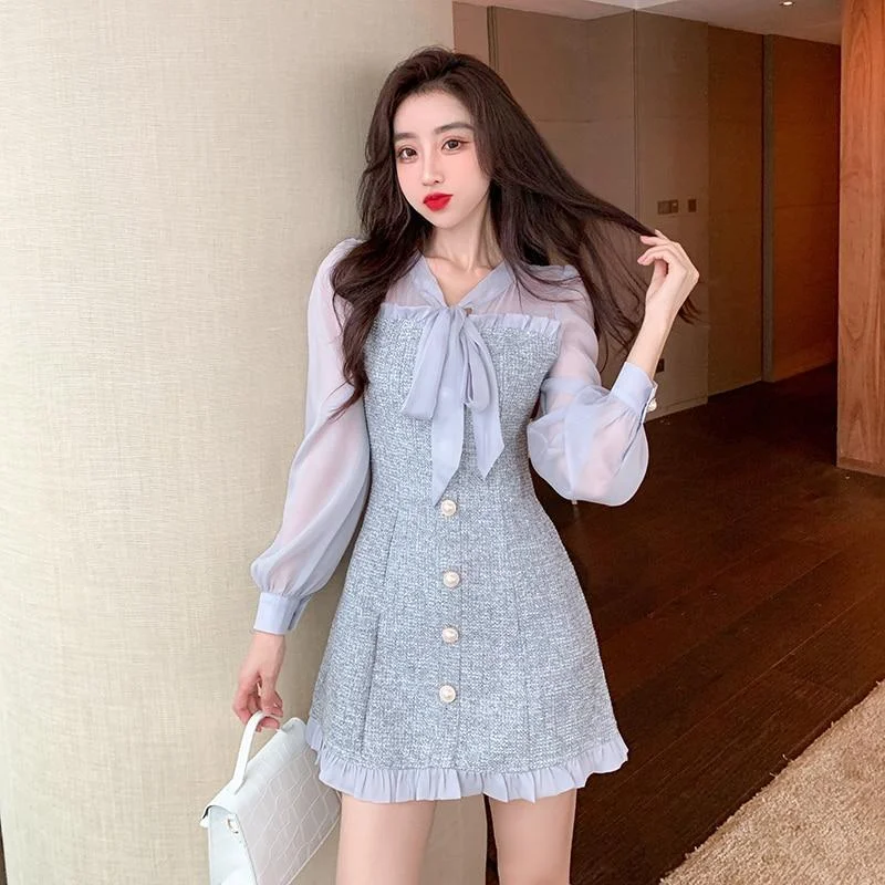 VINTAGE AESTHETIC PARTY MINI DRESS V035