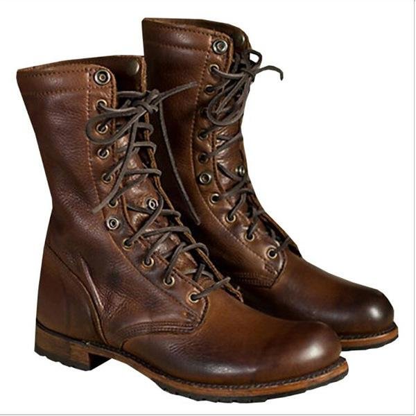 Autumn and Winter Men's Boots Shoes Boot Knight Boots | IFYHOME