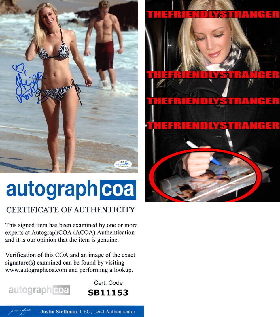 HEIDI MONTAG signed 8X10 Photo Poster painting b EXACT PROOF - SEXY BIKINI The Hills