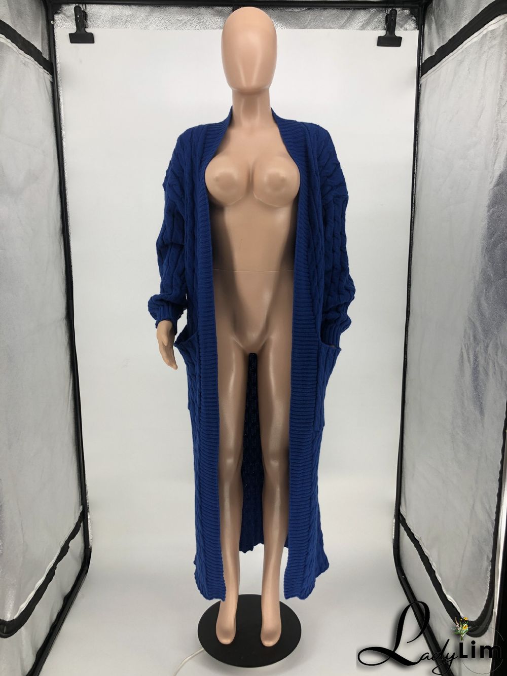 Women Winter Long Sleeve Plush Long Sweater Jacket