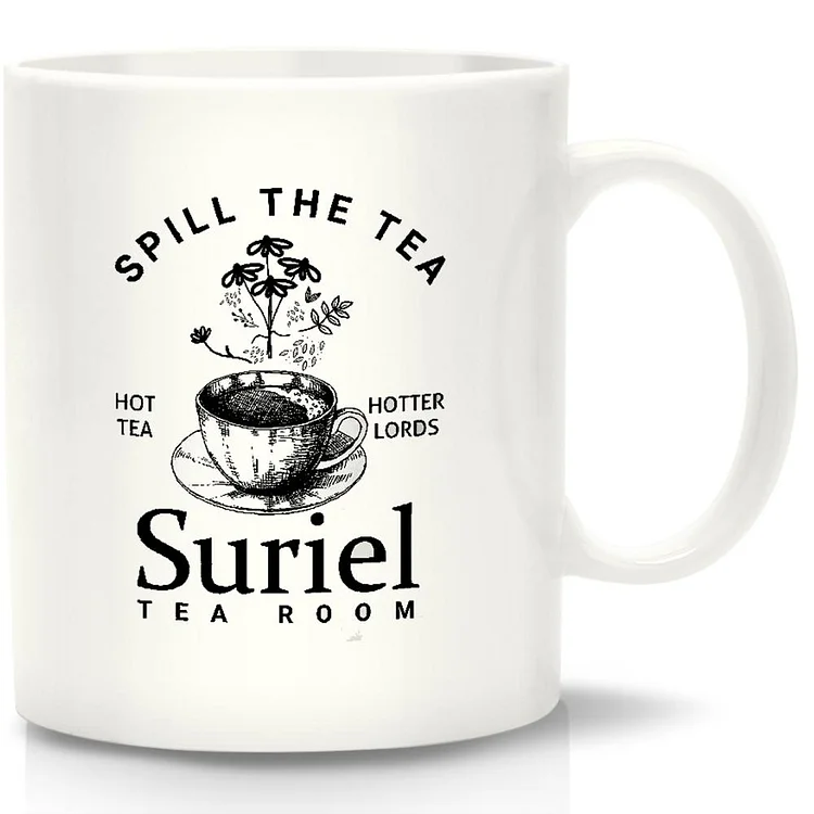 Spill The Tea White Mug-Annaletters