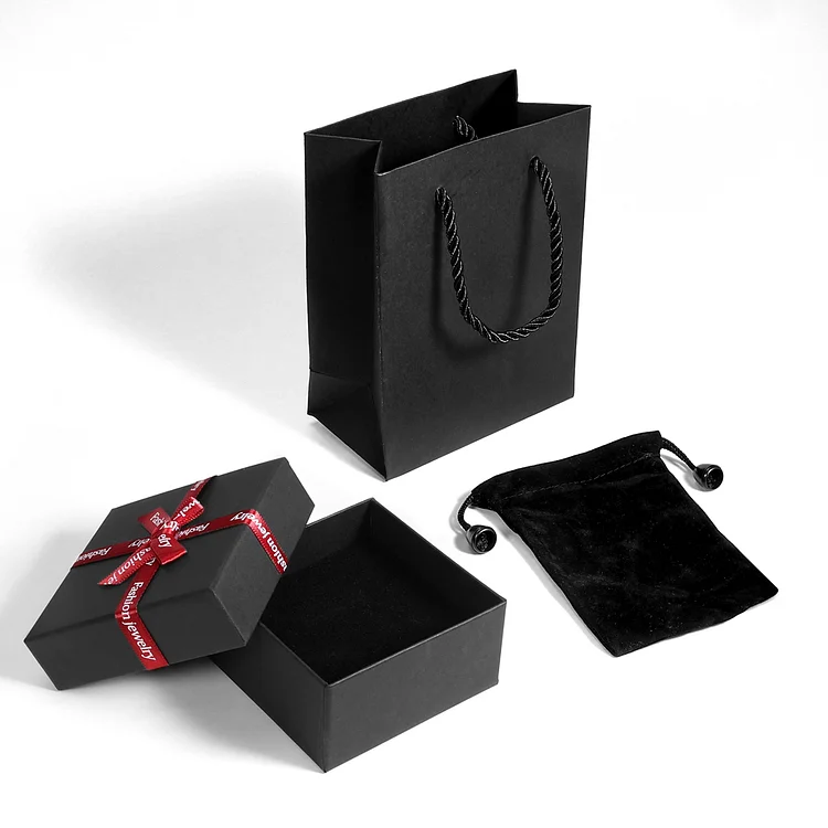 Black Bow Jewelry Box Set Gift Package
