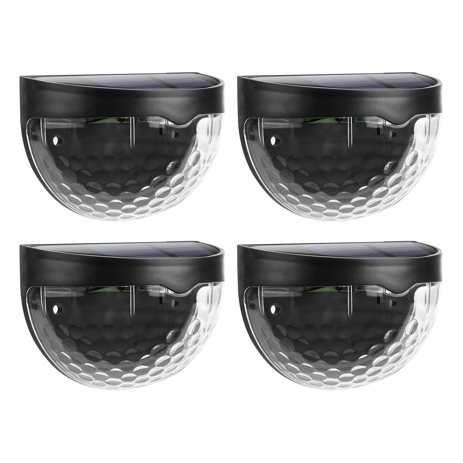 

Solar Fence Light - Pack of 4 6 LED IP65 Waterproof Landscape Wall Lights, 501 Original