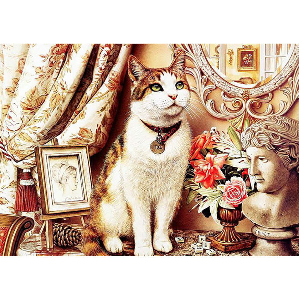 

Cat Dream - Round Drill Diamond Painting - 40*30CM, 501 Original