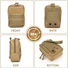2er Taktische Molle Pouches Kleine Utility Tasche EDC Tasche Gürteltasche Wasserdicht Zubehörtasche Multifunktional Hüfttasche Taillentasche für Wanderausrüstung Outdoor Training