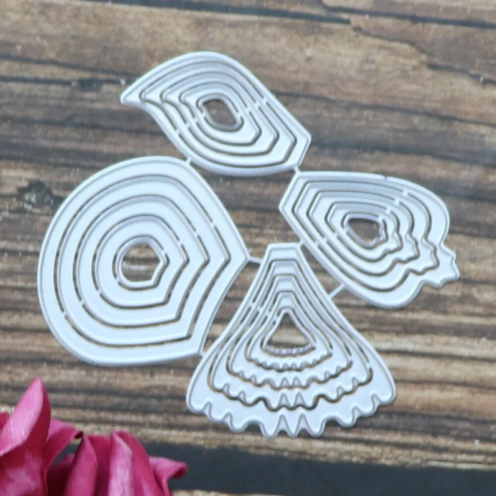 Flower Petal Set Metal Cutting Dies for DIY Scrapbooking Paper Cards Making Decorative Crafts 2021 New Cut Die