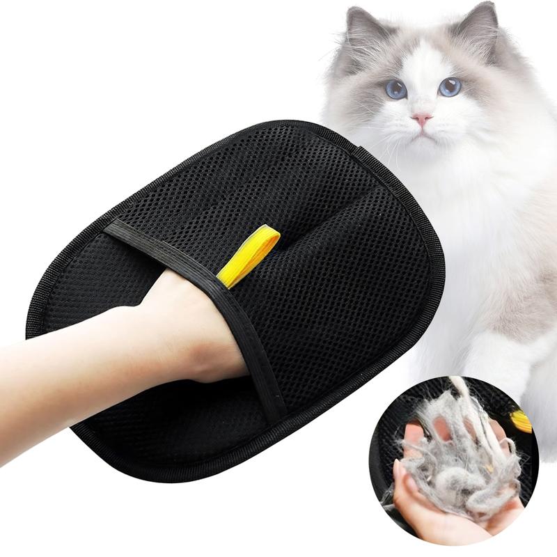 2pcs Pet Hair Remover Glove, Electrostatic Removal Gloves for Pet Hair, Pet Hair Remover Gloves for Dog & Cat, Reusable Pet Hair Remover Glove for Carpet, Couch, Clothing, Furniture