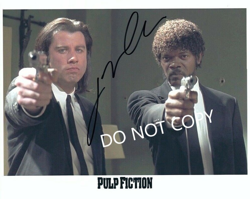 JOHN TRAVOLTA Pulp FICTION 8 x10 20x25 cm Autographed Hand Signed Photo Poster painting