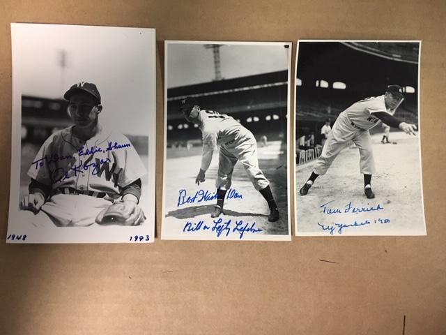 Tom Ferrick NY Yankees Signed 3 1/2 x 5 Vintage Photo Poster painting**