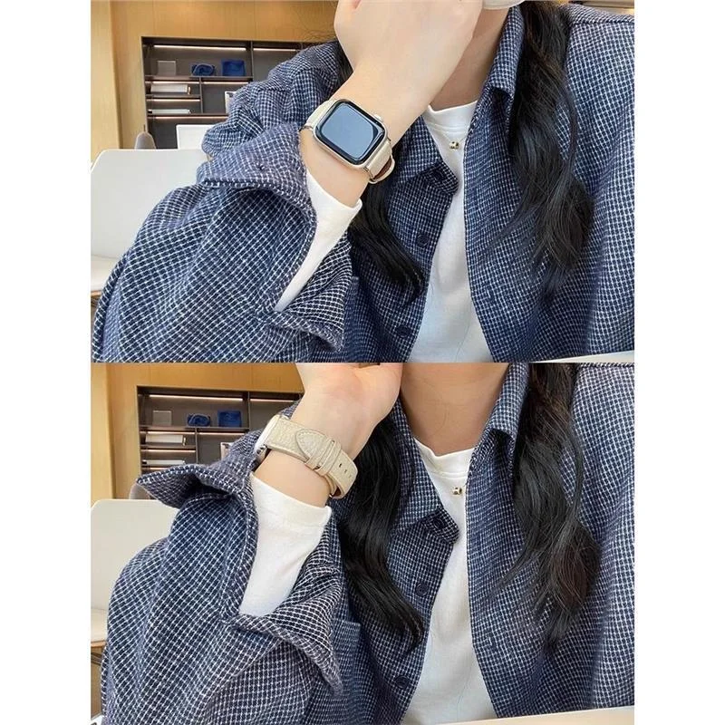 Athvotar Athvotar Lattice Grinding Hair This Shirt Jacket Woman 2025 Spring And Autumn Lazy Wind Loose Feeling Loose Bottom Long-Sleeved Shirt