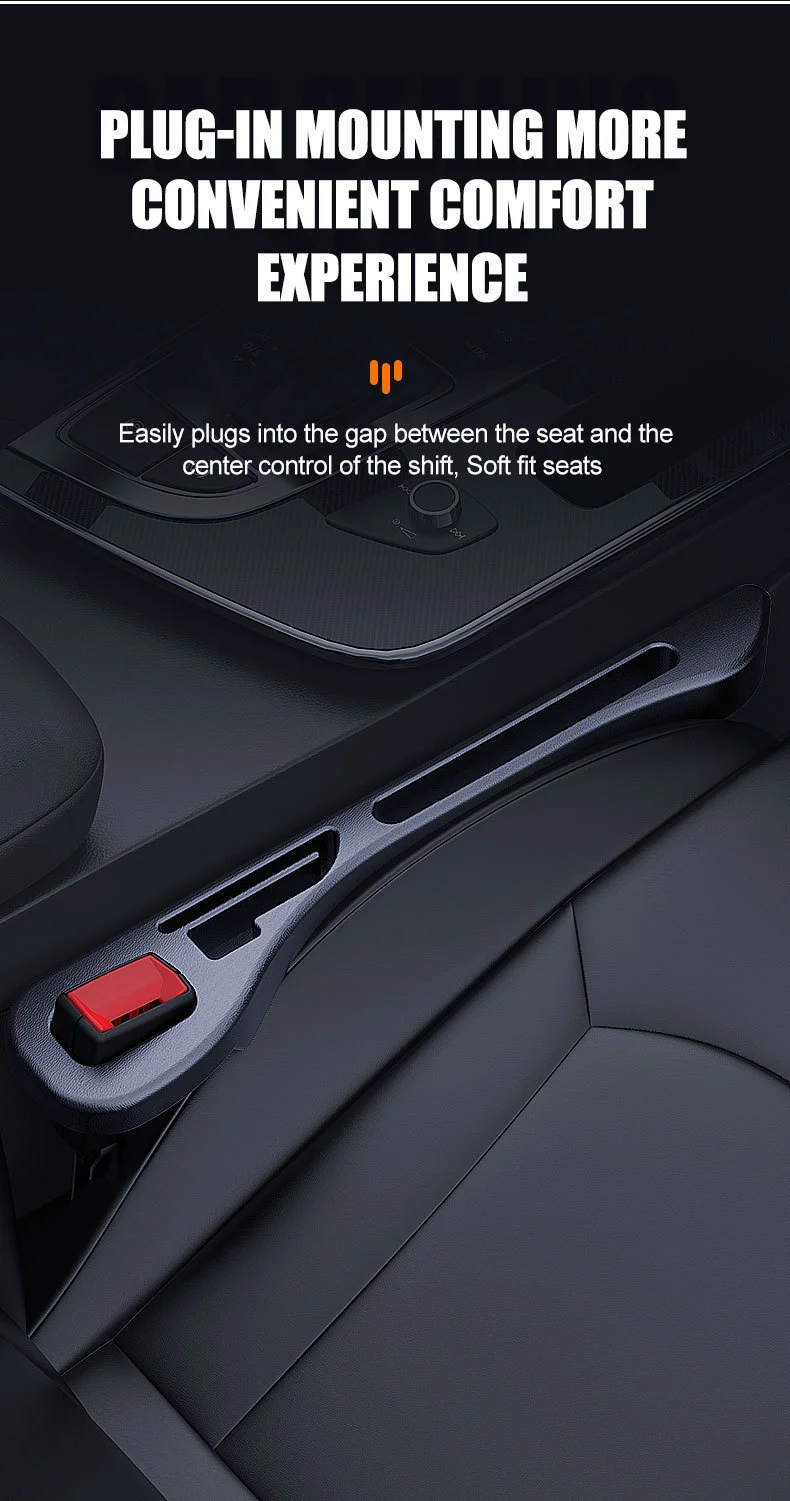 Car seat gap filler strips(2PCS)