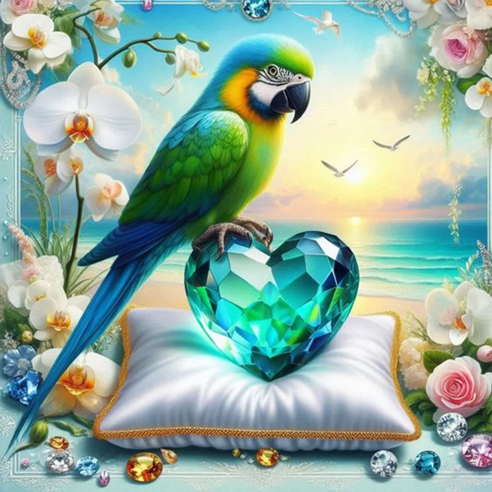 Diamond Painting - Full Round Drill - Parrot(Canvas|30*30cm)