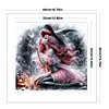Halloween Mermaid Princess Witch-11CT Stamped Cross Stitch 40*40cm/15.75*15.75in