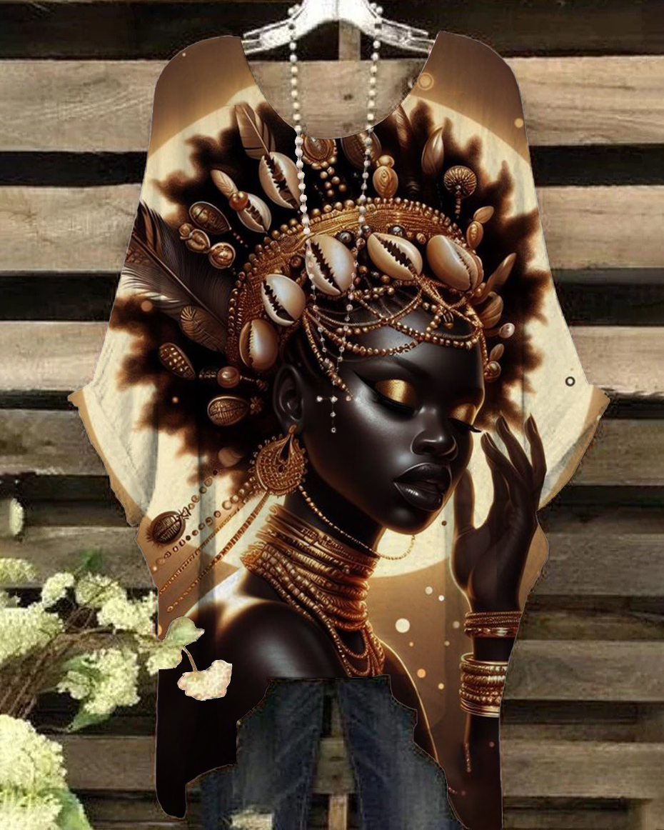 Retro Ethnic Style Casual Blouses