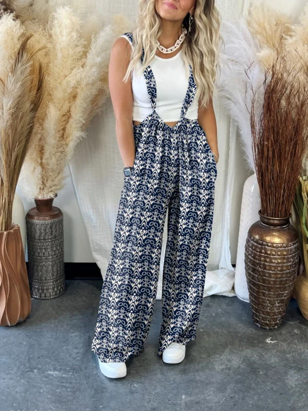 Soft Loose Floral Print Dreams Jumpsuit