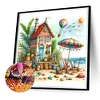 Diamond Painting-DIY Full Round Drill Beach House