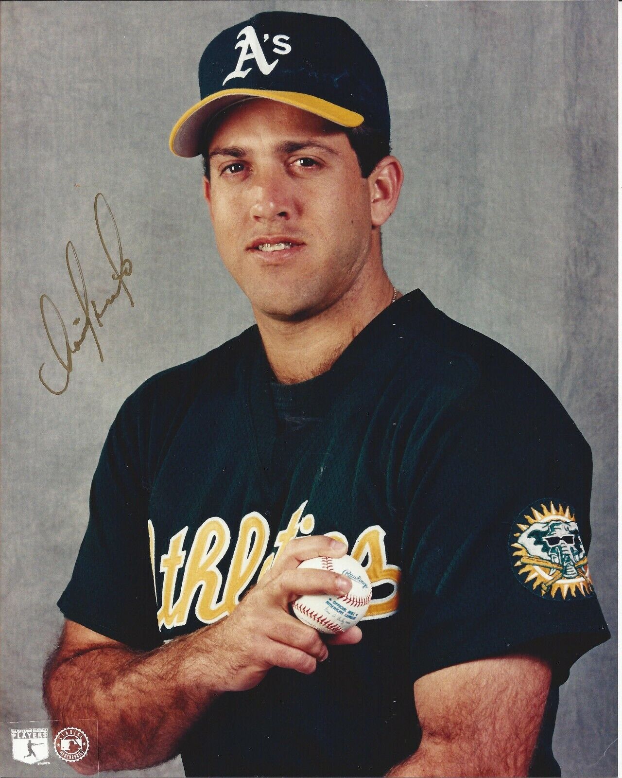 Ariel Prieto Autographed 8x10 Oakland AthleticS72