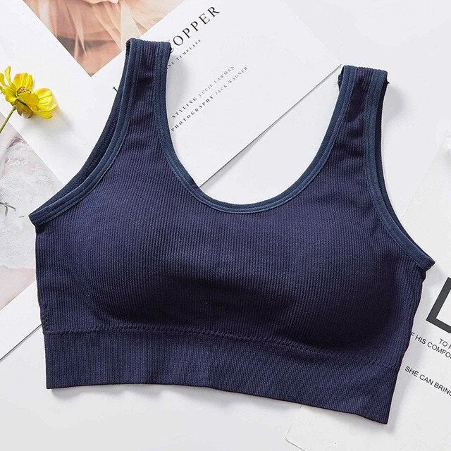 Women Tube Tops Sexy Crop Top Seamless Underwear V-Back Wrapped Chest Streetwear Sleeveless Female Fitness Bandeau Top Tank