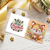 6PCS Diamond Painting Animal Greeting Cards Postcards with Envelopes