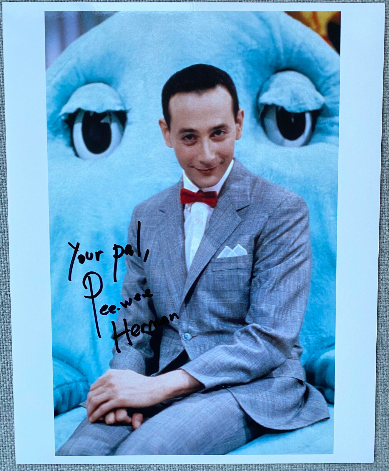 Pee Wee Herman Signed In-Person Color 8x10 Photo Poster painting - Authentic, Paul Reubens