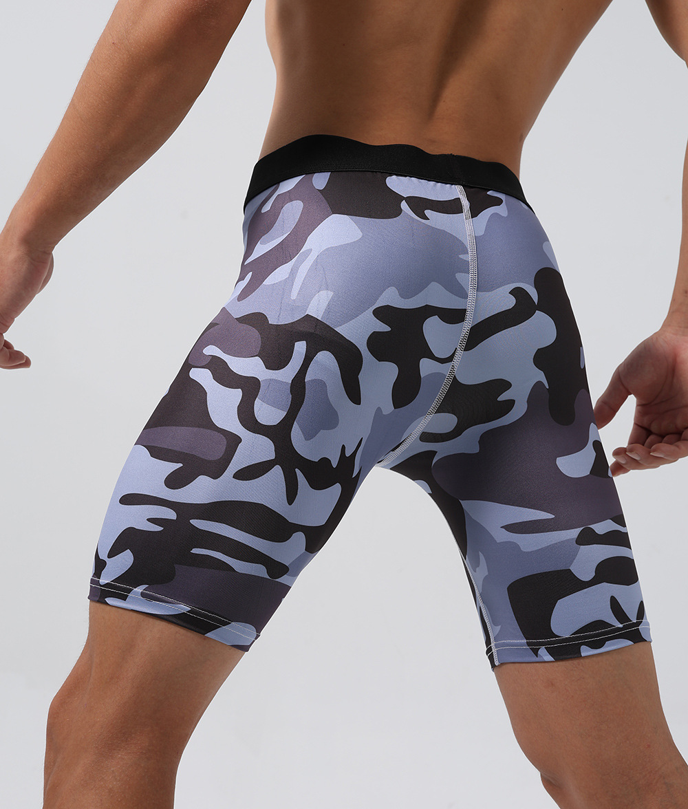 Mature Men Quick-drying Skinny Running Fitness Shorts