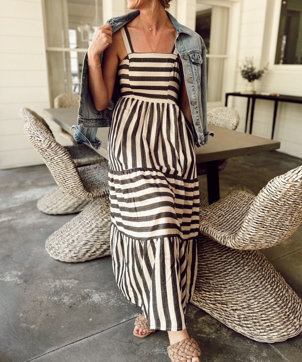 Casual Zebra Stripe Dress
